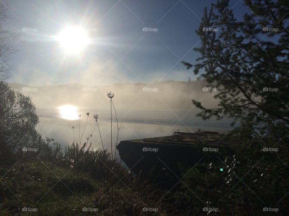 Landscape, Sunset, Dawn, Sun, Light