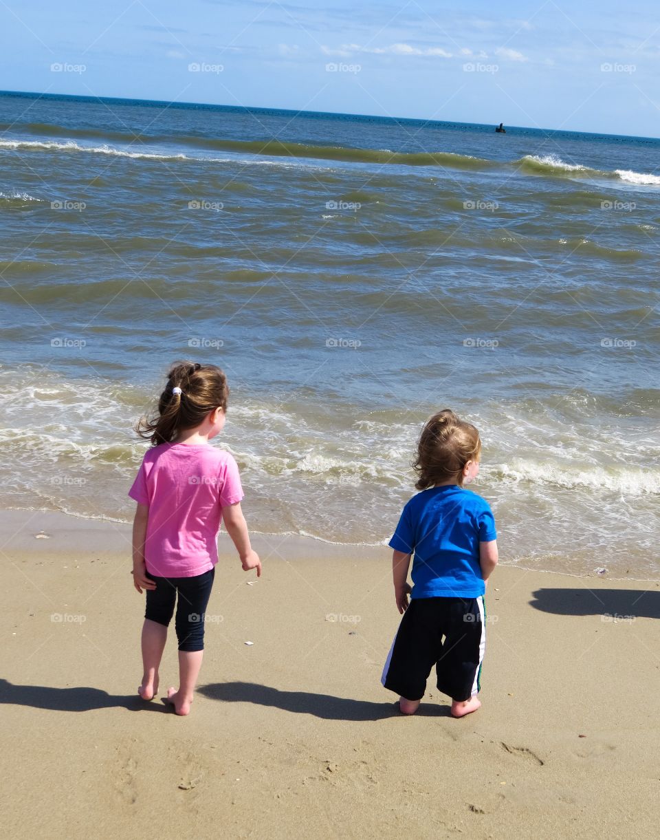 Children at the Beach