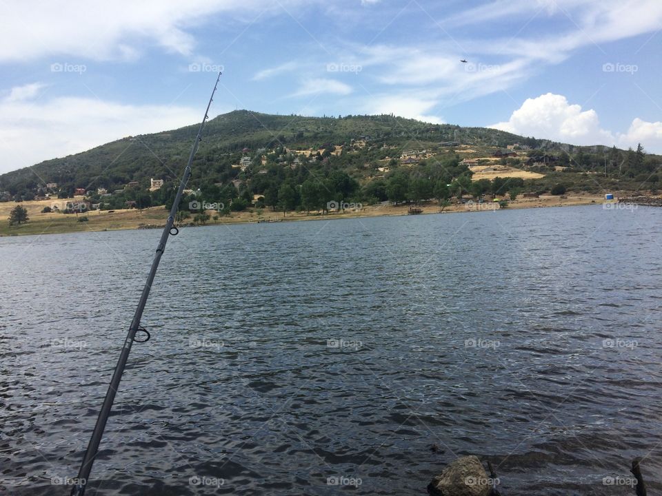 Fishing in Lake Cuyamaca 
