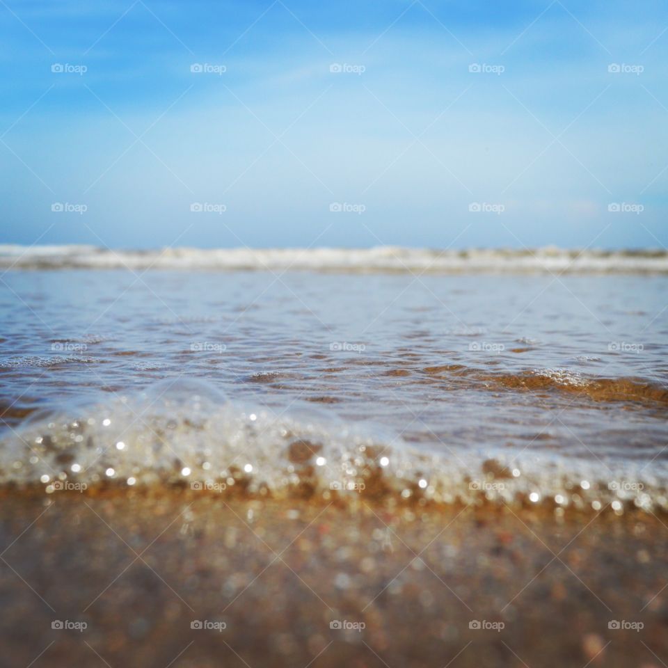 Bubbles on the beach 