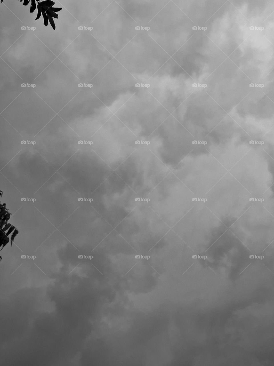 dark clouds in the sky