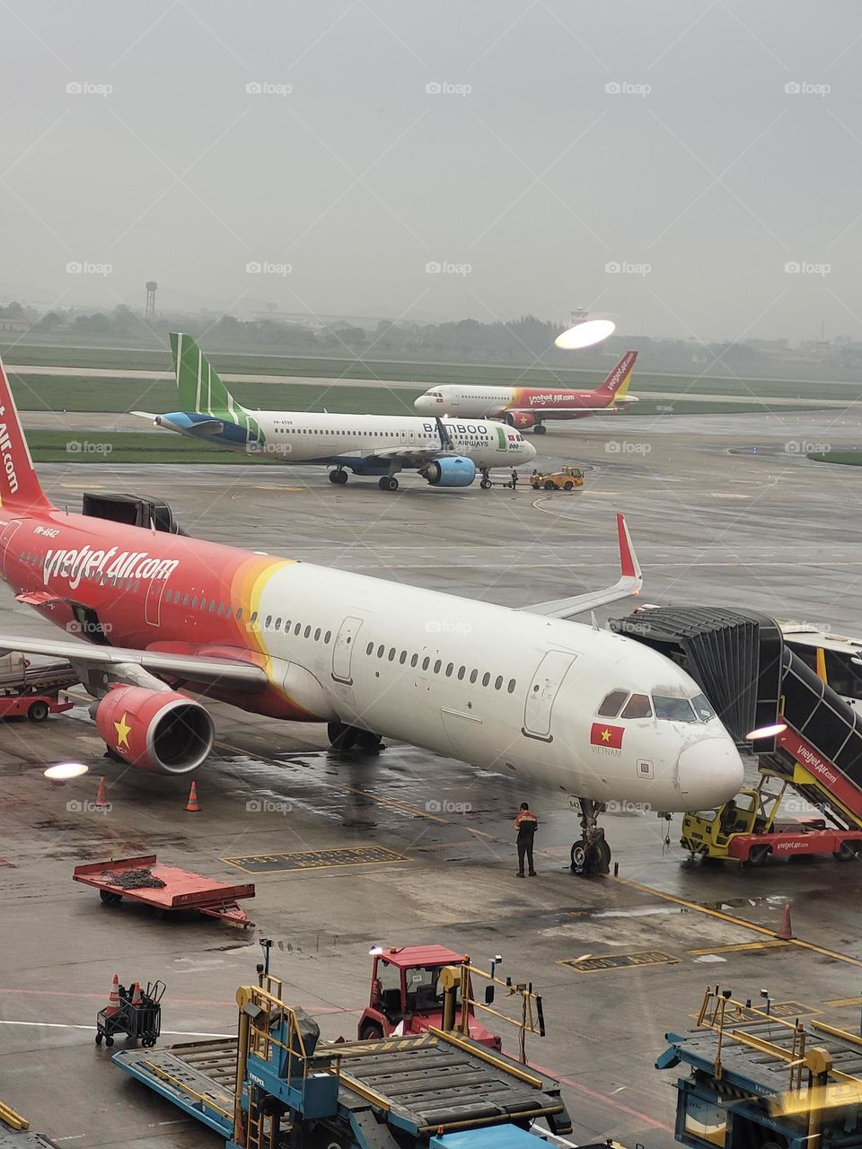 busy airport of Vietnam