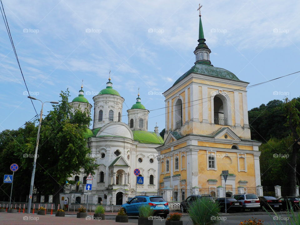 Pokrovskaya church in the city of Kiev, Ukraine