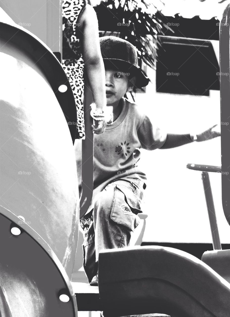 My son flirting a girl