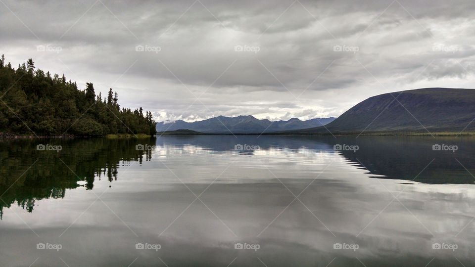 Socked in on Tanada Lake, Alaska