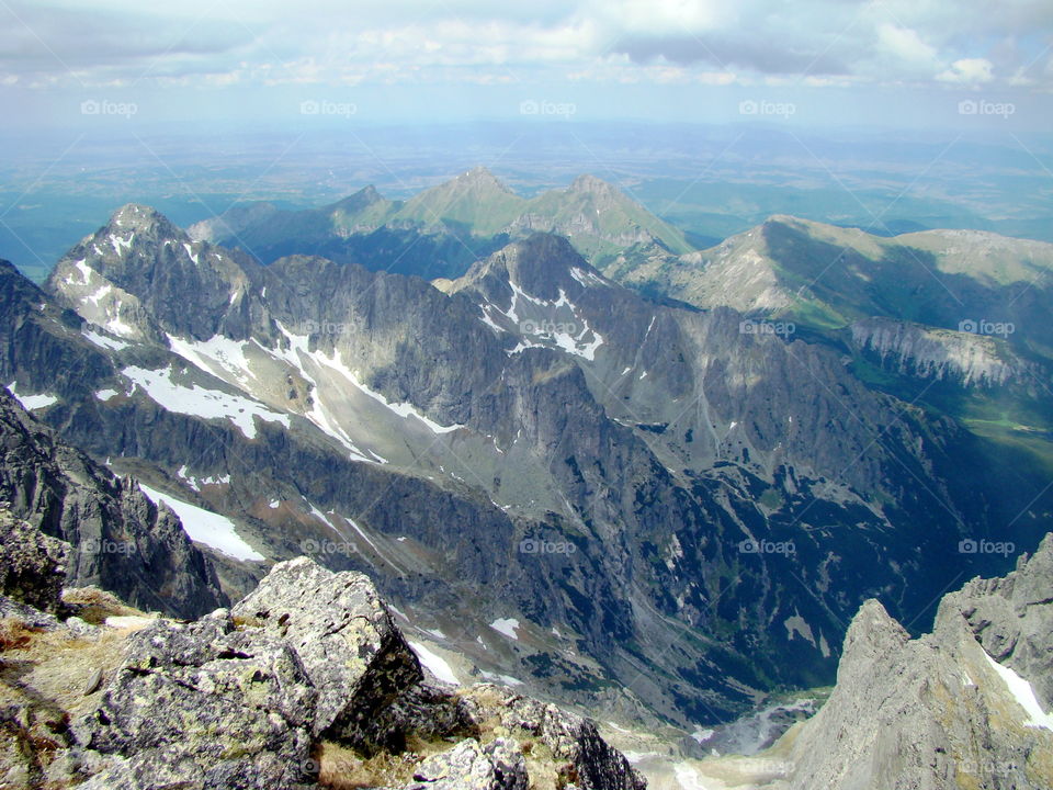 View from the Mount Łomnica.