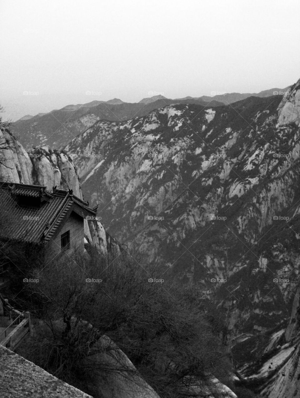 Visiting Mt Hua near Xian China