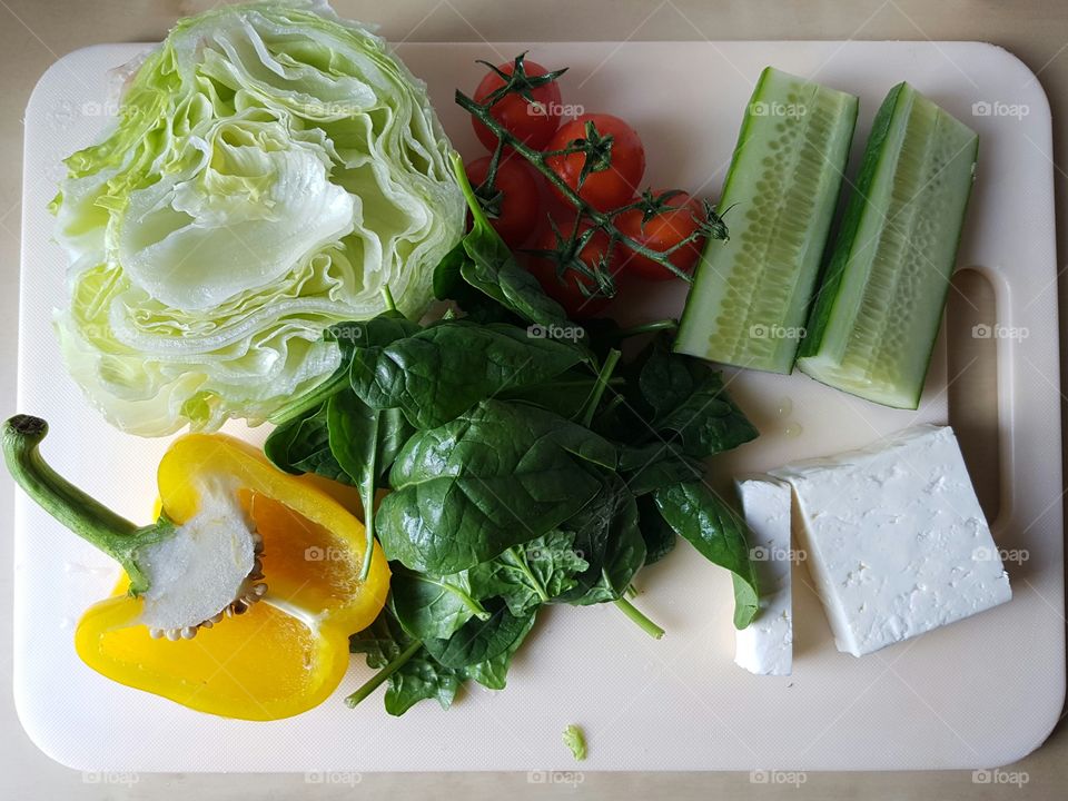 ingredients for a delicious salad