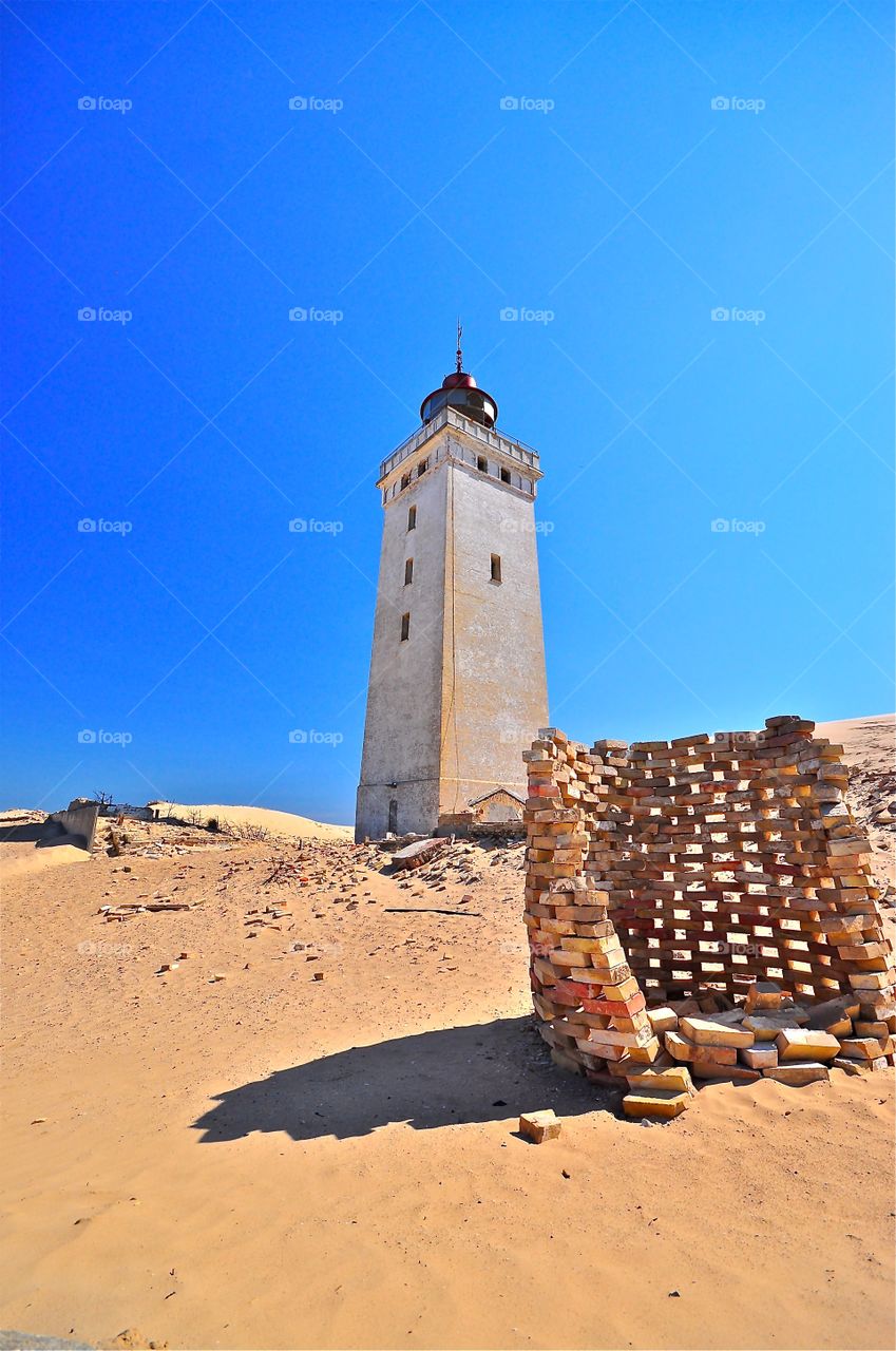 Fascinating how Rubjerg Knude lighthouse is being devoured by the desert surrounding it