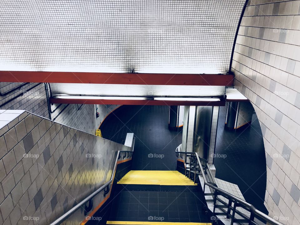 Stairs  -  subway Chinatown 