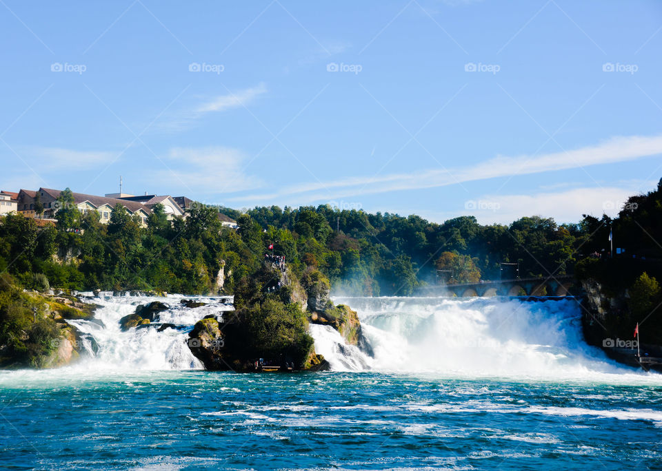 Rhine Falls in all its glory, Switzerland