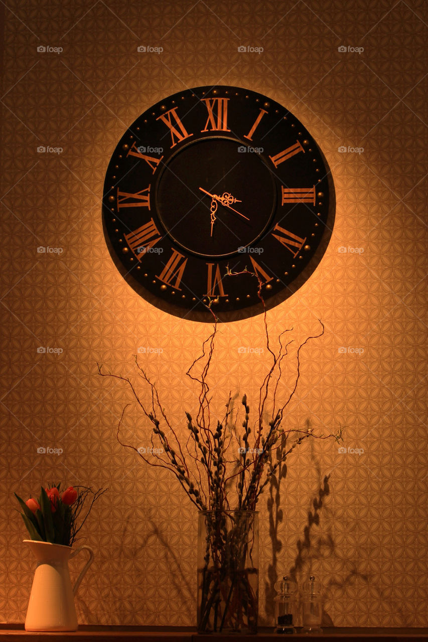 flower clock time quiet by thobbz