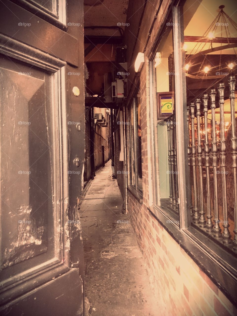 vintage alley . the alley in Nottingham 