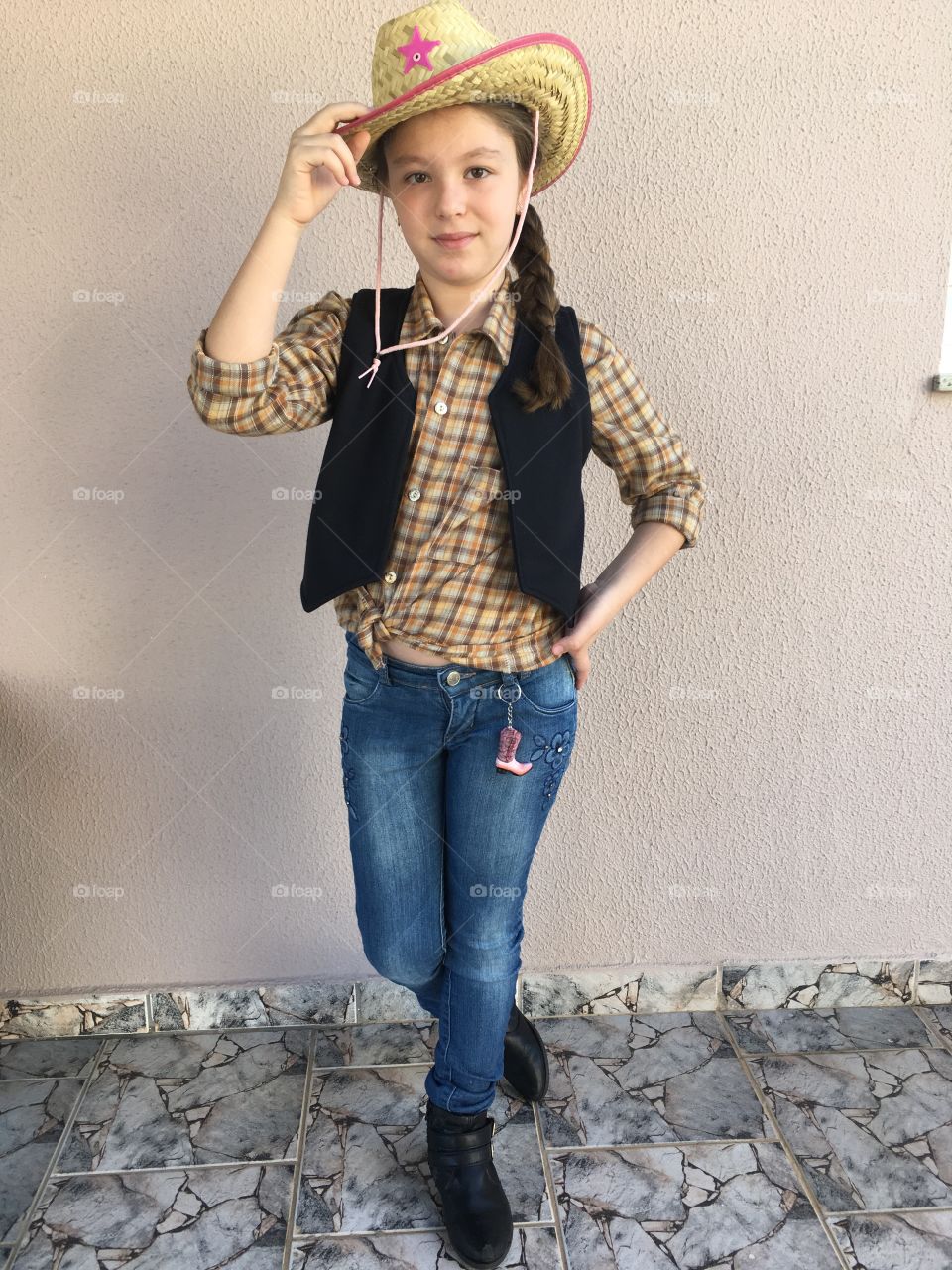 Uma princesa se transformando em Cowgirl?