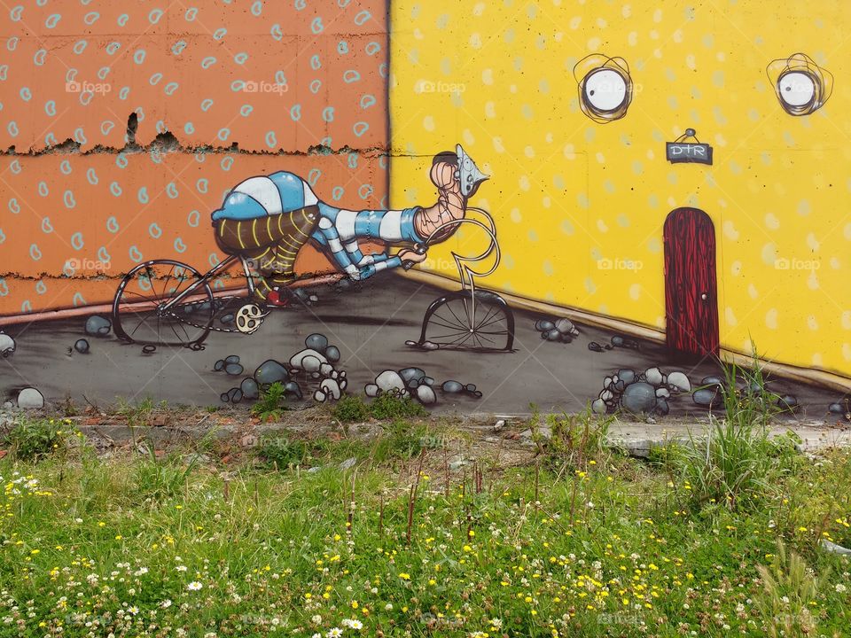 Street art in Christchurch, New Zealand.