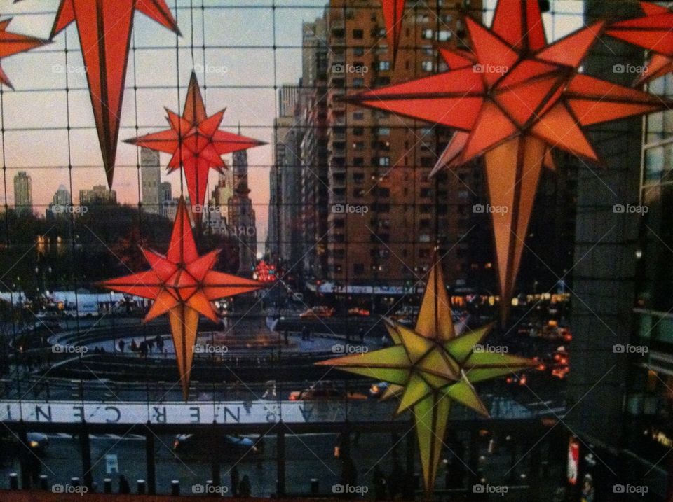 Manhattan NYC Star Lights Color