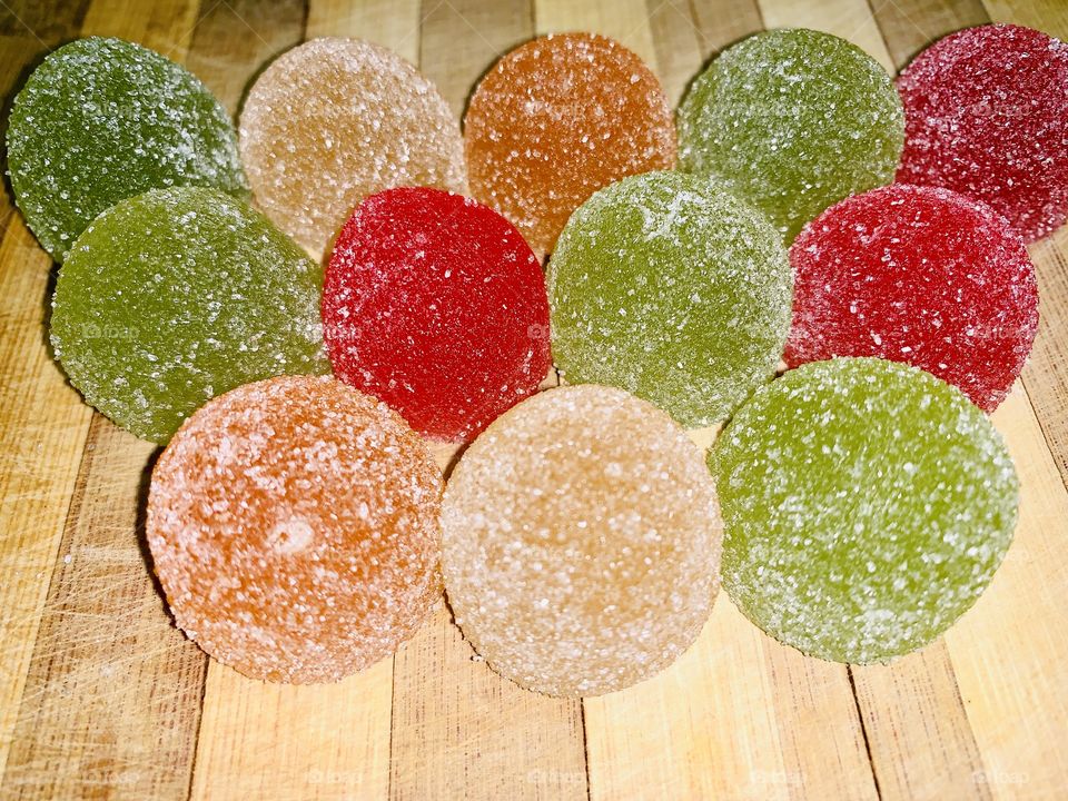 colorful marmalade. Variety of tastes