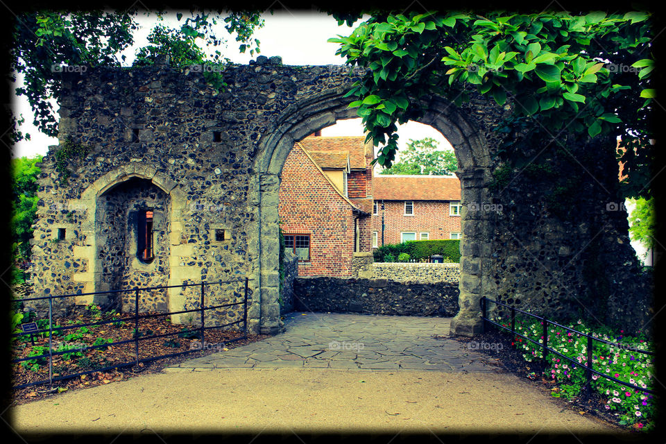 Old stonegate in Canterbury, UK.