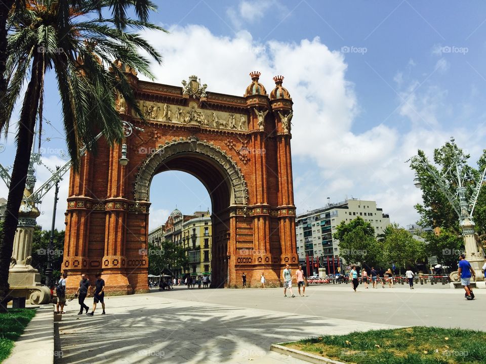Triumphal Arch in Barcelona 