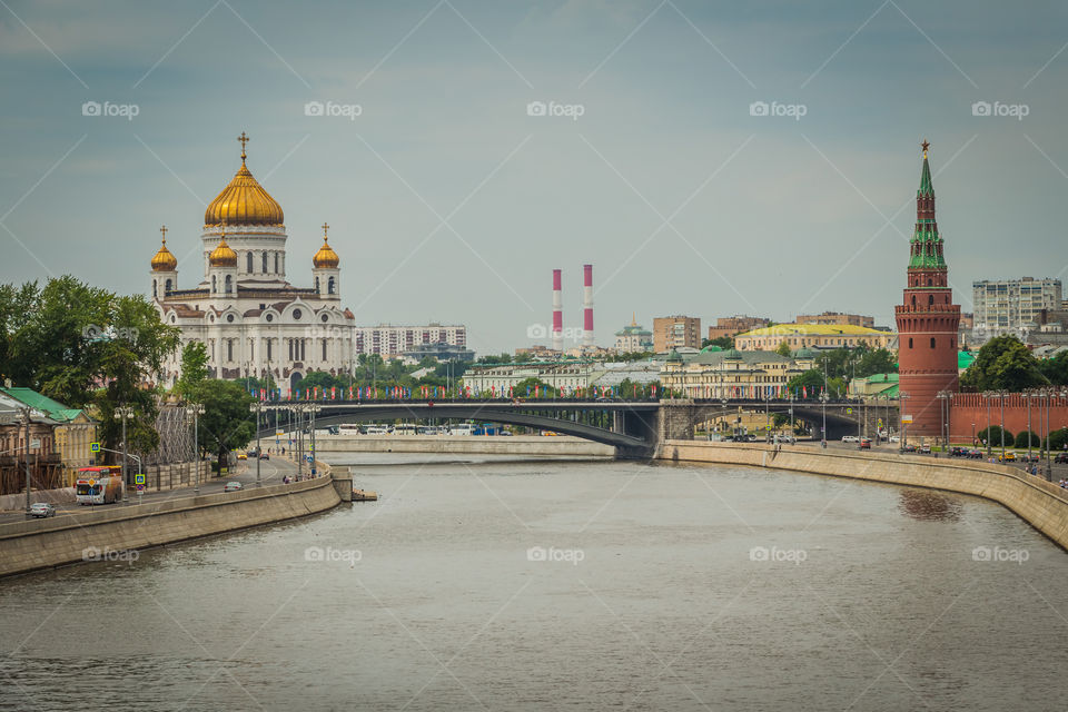 Moscow city 
A view from the river