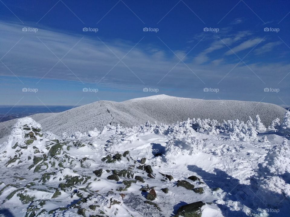 Mt. Moosilauke from South peak in winter