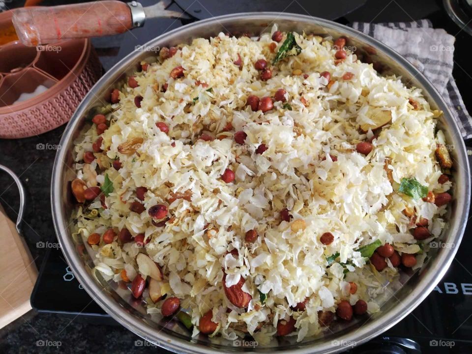 Puffed rice and popped rice (or pop rice), are types of puffed grain made from rice commonly eaten in the traditional cuisines of Southeast Asia, East Asia, and South Asia. It has also been produced commercially in the West since 1904.