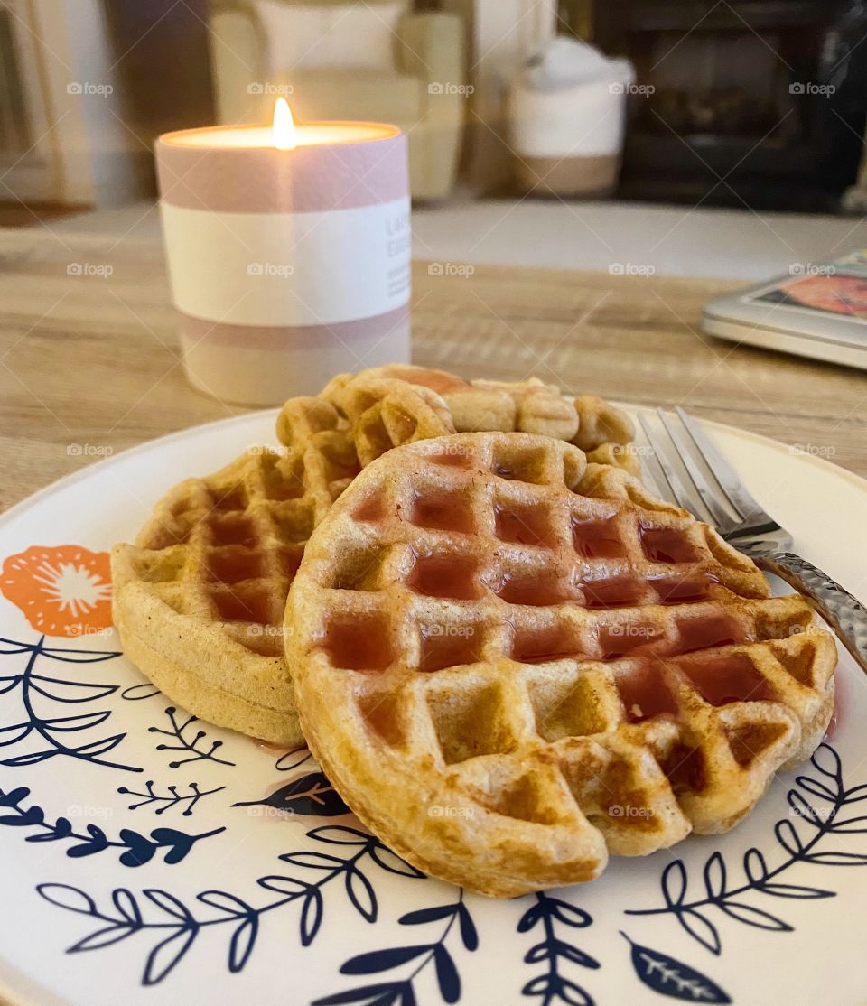 Breakfast by candlelight is always a fabulous way to start the day