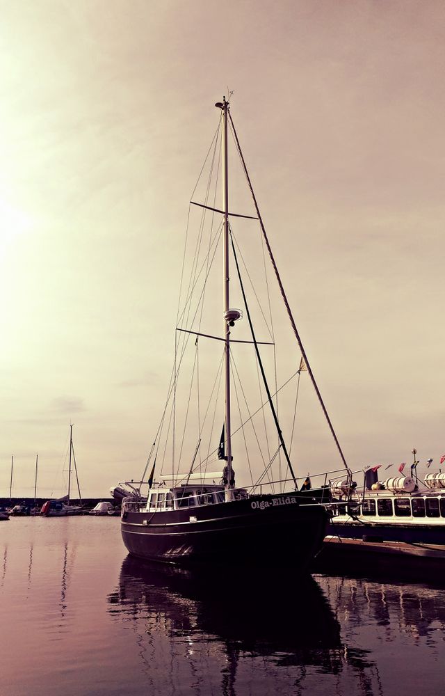 Sail boat in north sweden