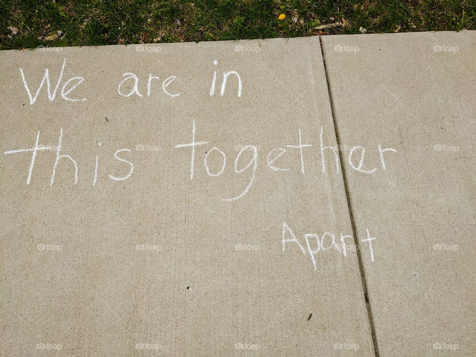 sidewalk message