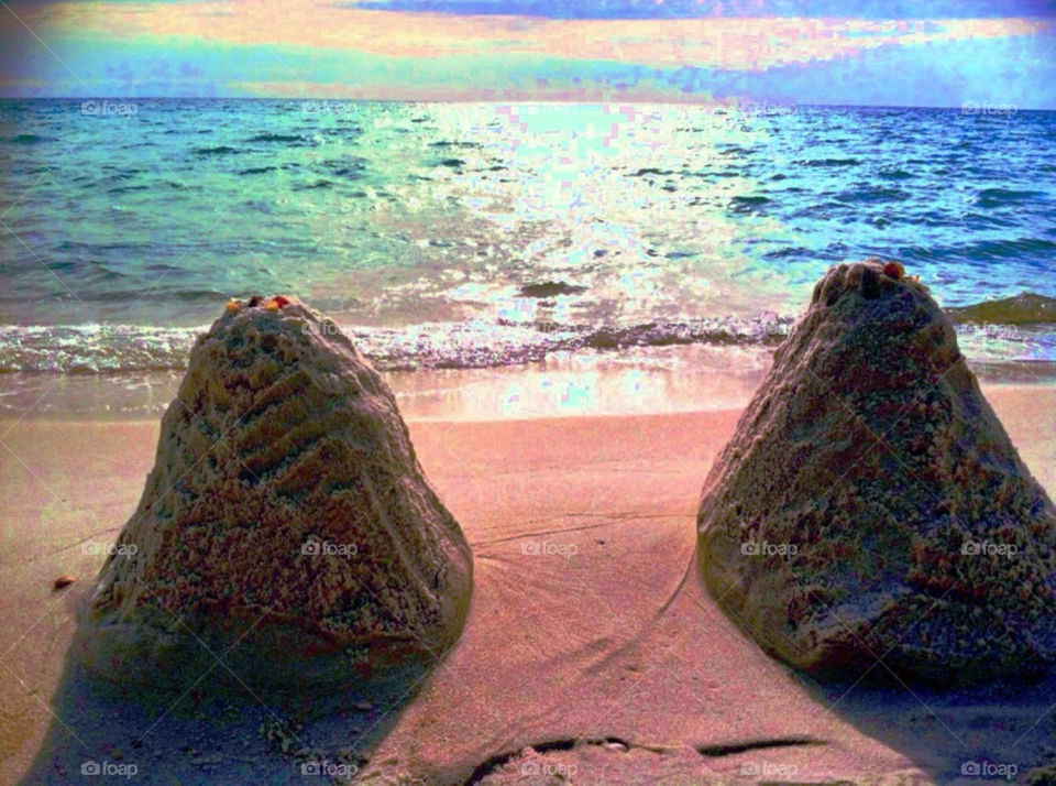 ocean sky nature blue by mikeymike