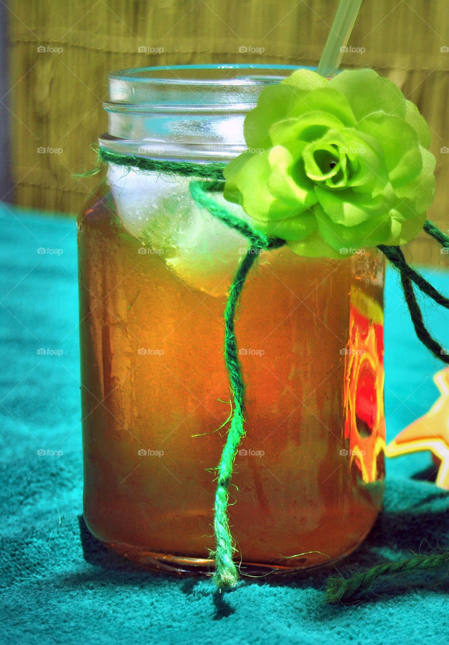 Refreshing cold iced tea