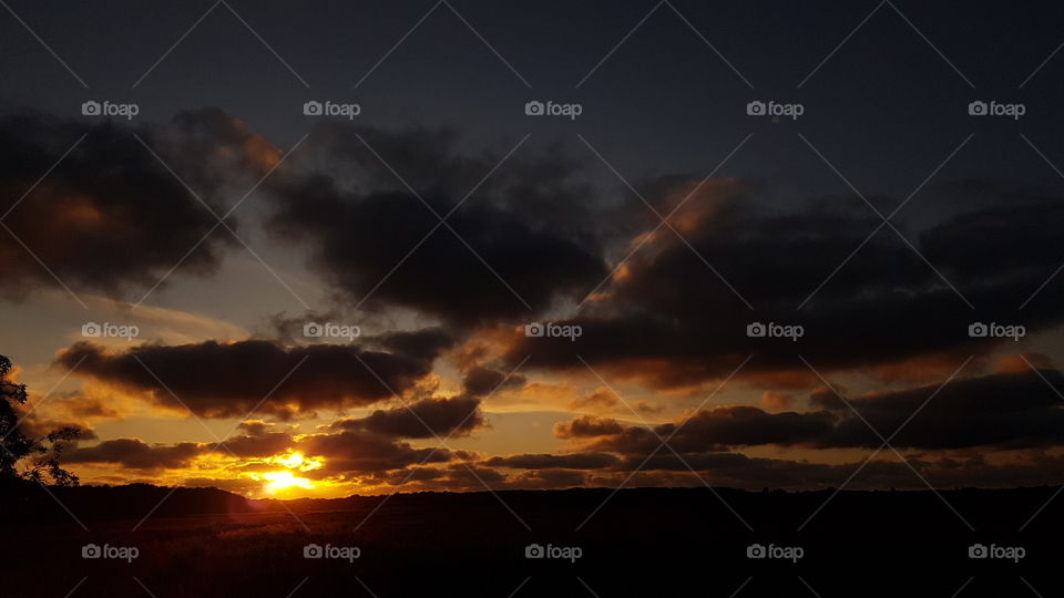 Sunset in Heemskerk, The Netherlands