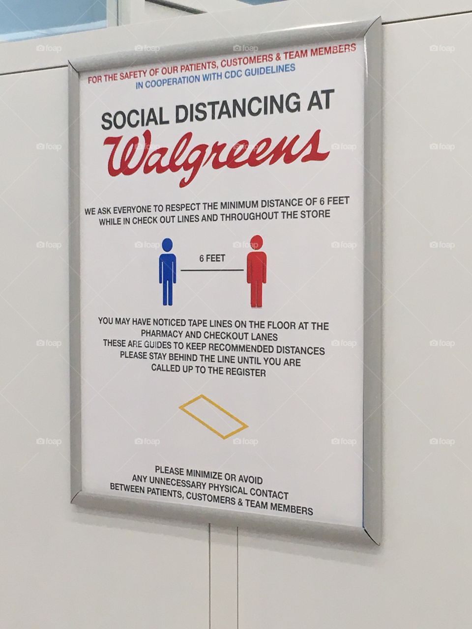 Social distancing at Walgreens COVID19