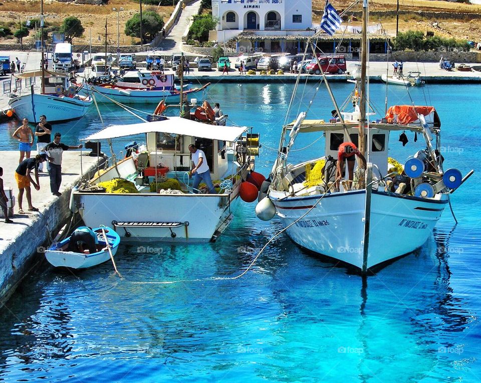 Boats in Koufonissi