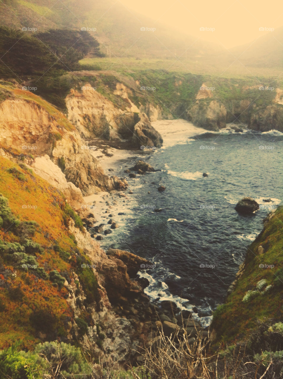 Big Sur, California at sunset.