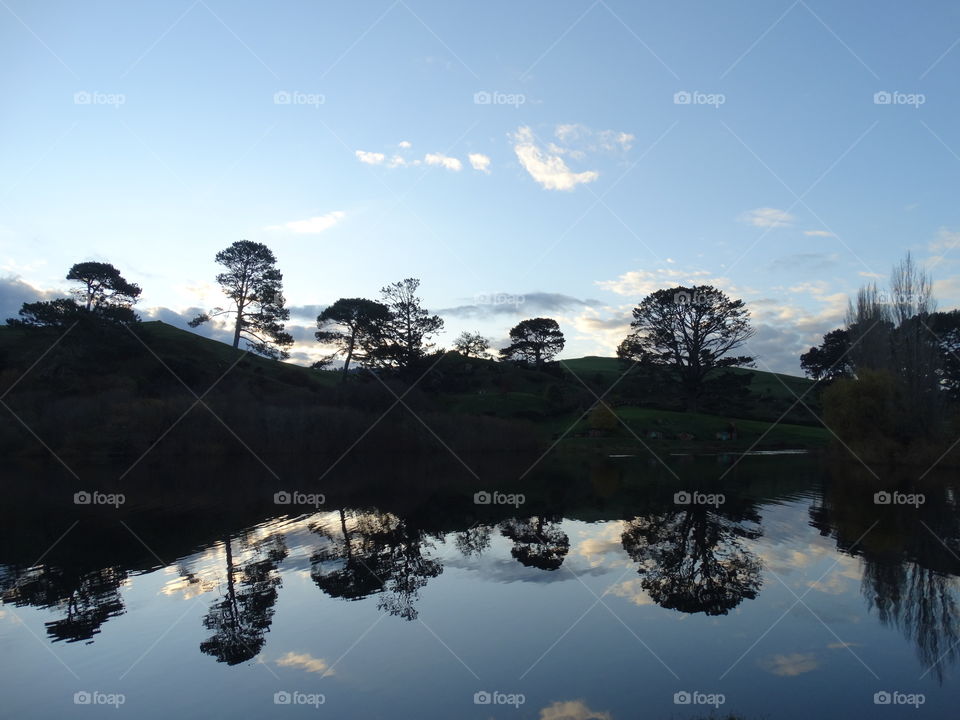 Lake reflection symmetry 
