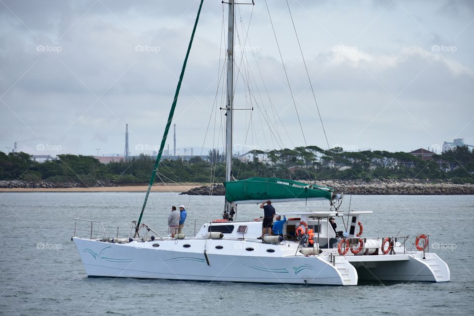 Relaxing On The Yacht