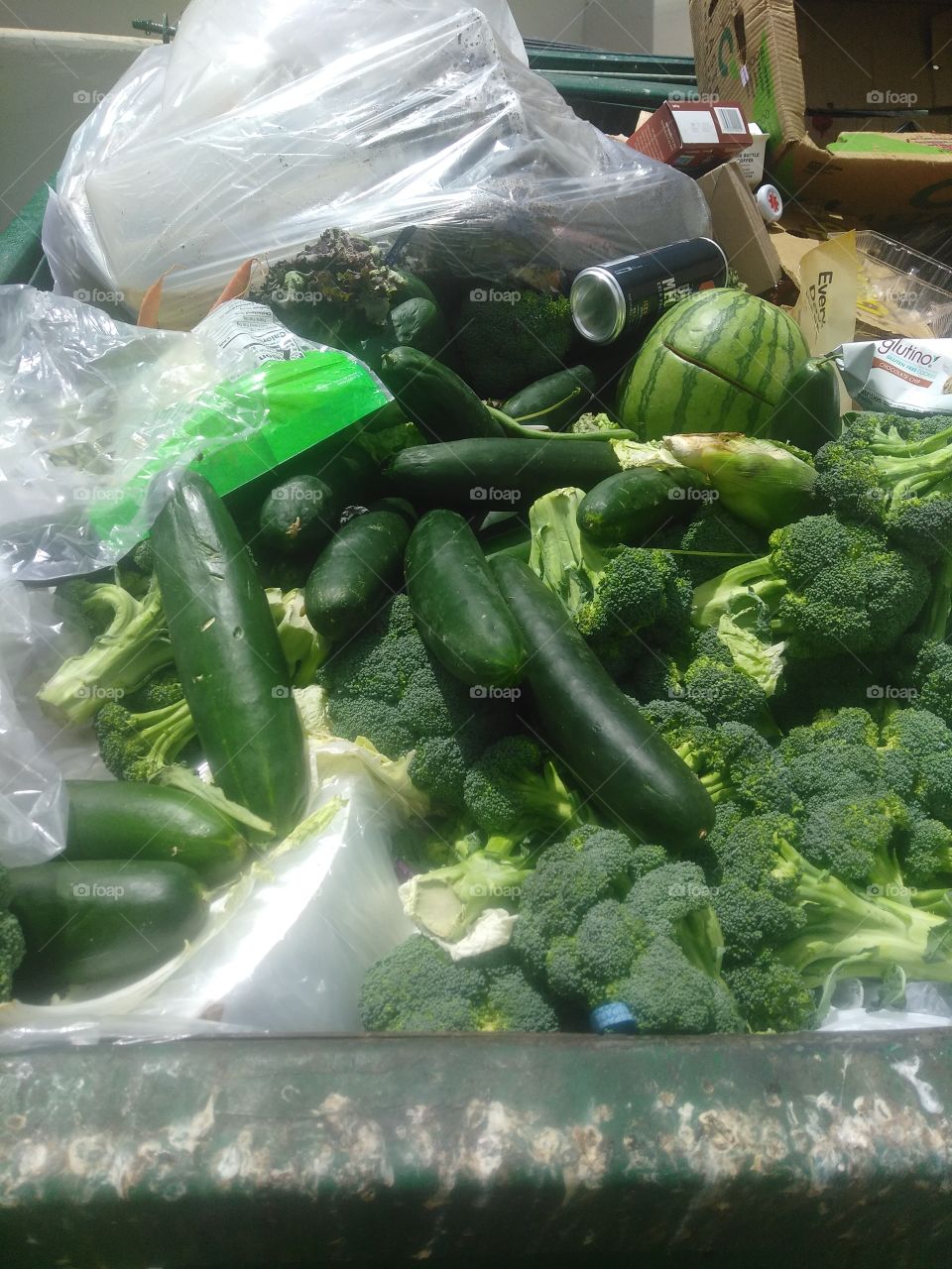 wasted food vegetables