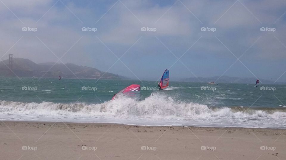 Windsurfing in San Francisco