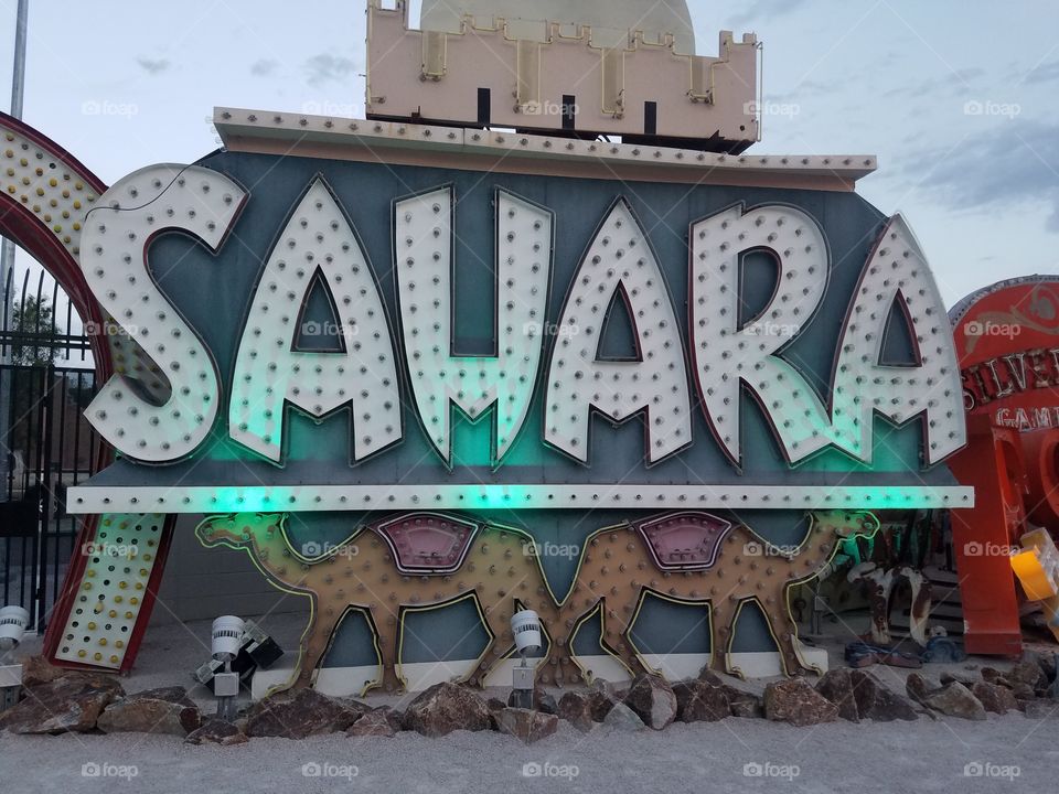 old Vegas, defunct casino, much loved iconic signs