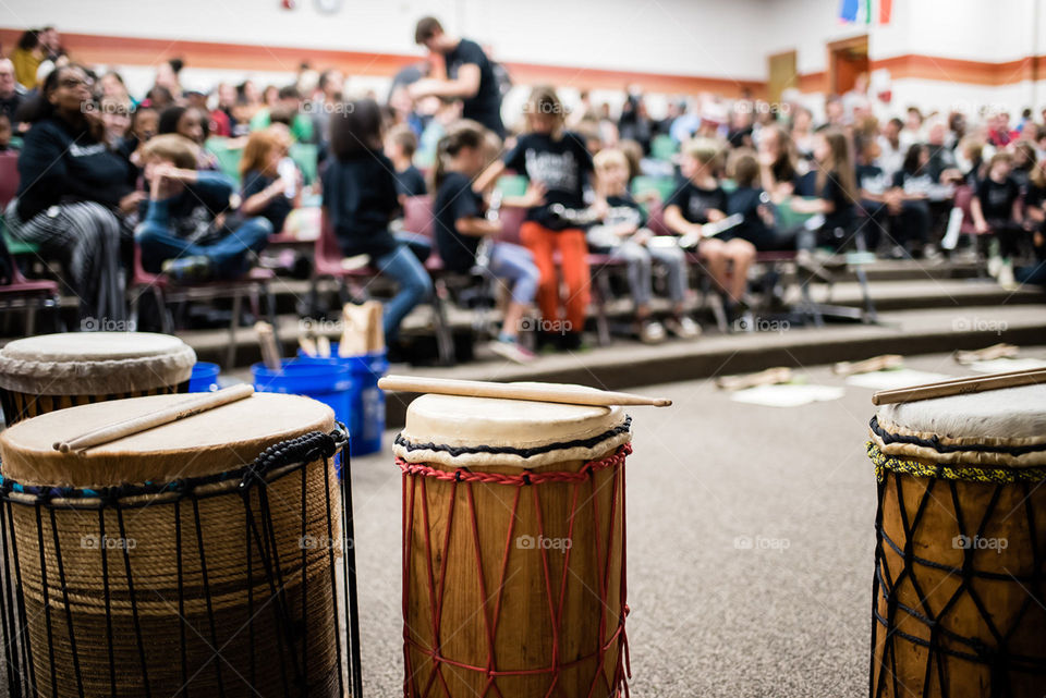 Elementary School Crowd