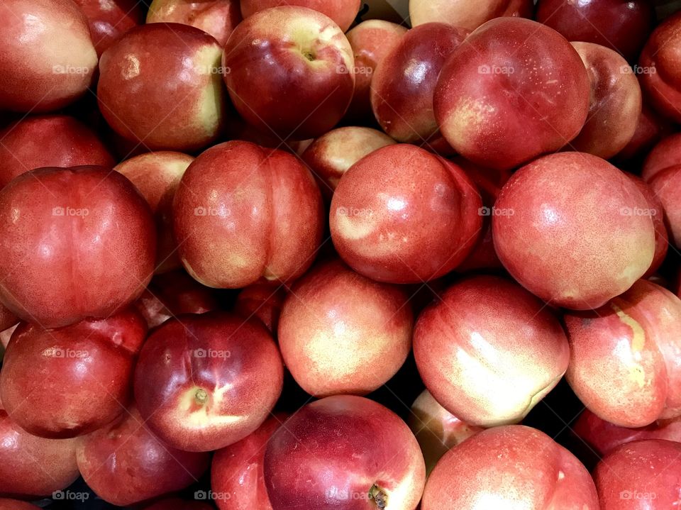 Juicy and yummy fresh nectarines 