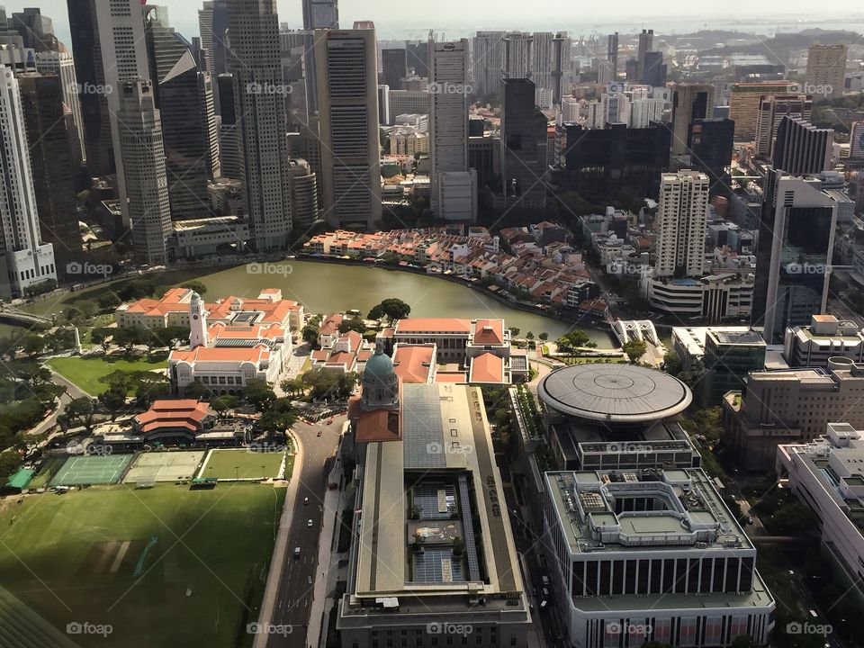 View of Singapore city