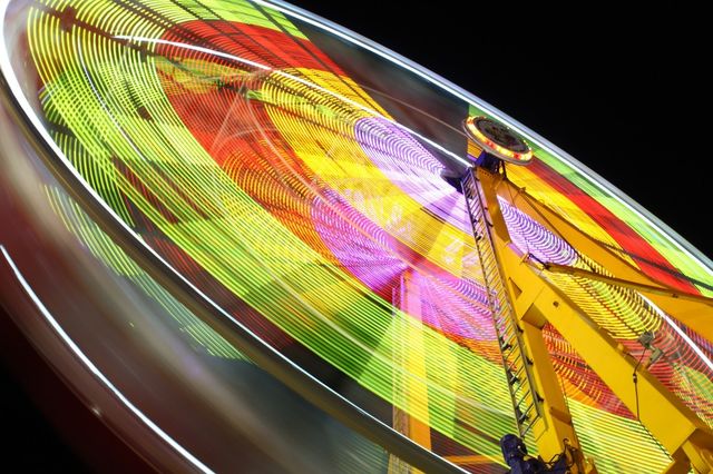 Neon ferris wheel