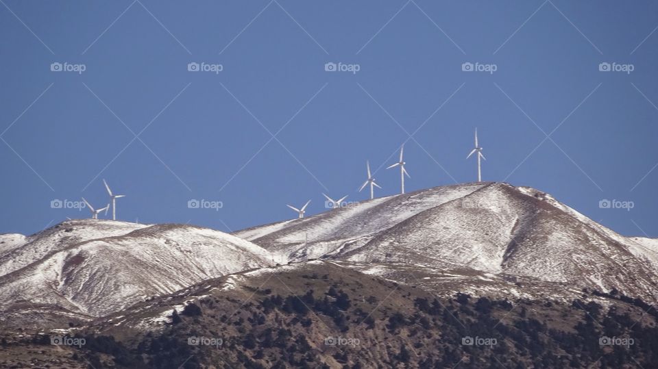 Windmill on the mountains