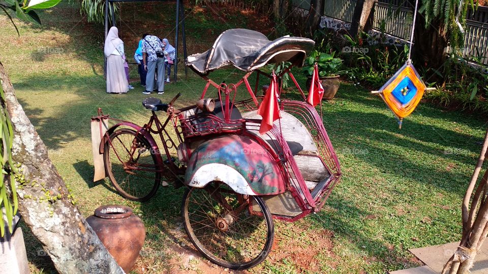 Old Tricycle in Indonesia (Becak)