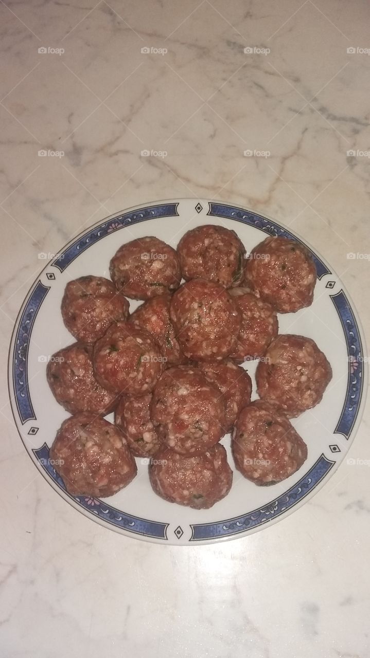 meatball ready to cook