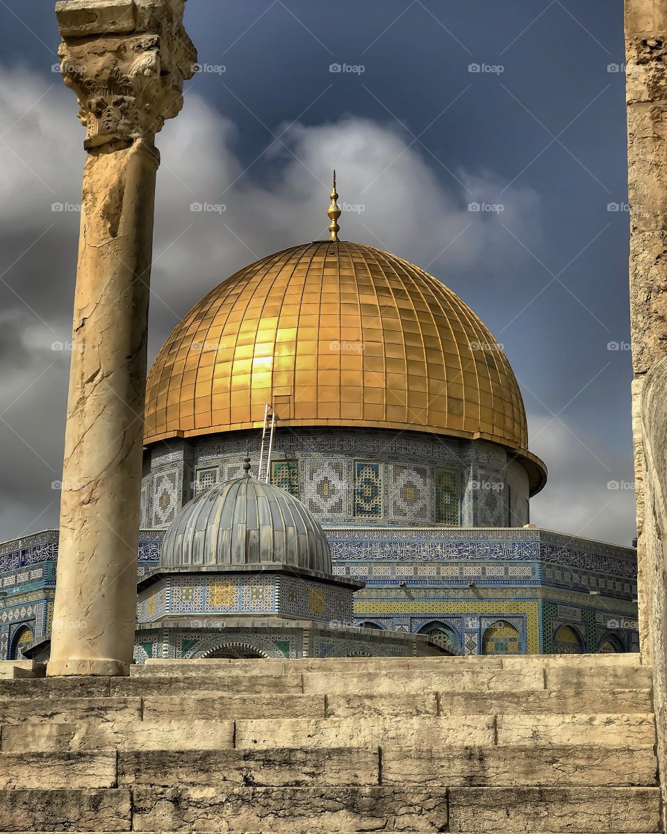 Building and Landmarks - Temple Mount in Jerusalem, Israel. 