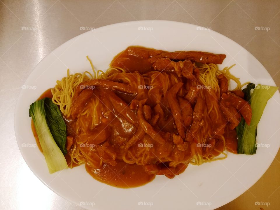 stir fry noodles with sweet sauce