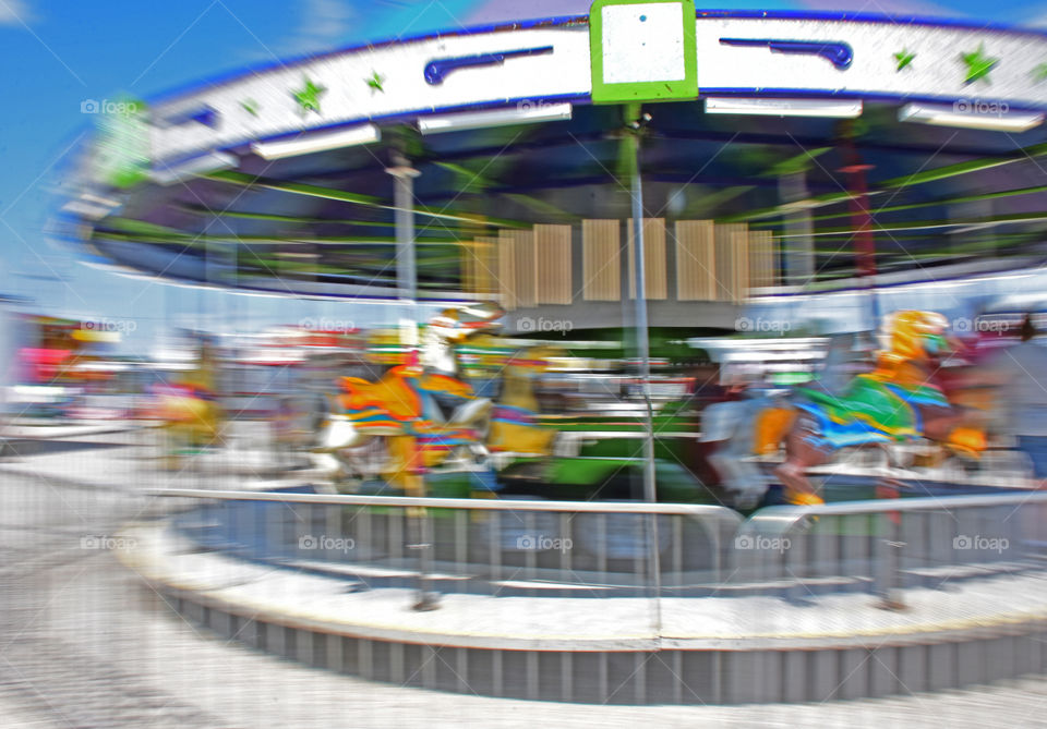 Carnival ride with movement 